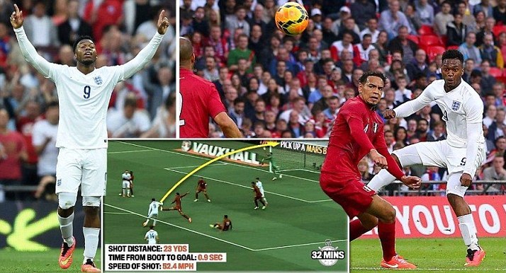 Sturridge Cetak Gol Spektakuler untuk Inggris